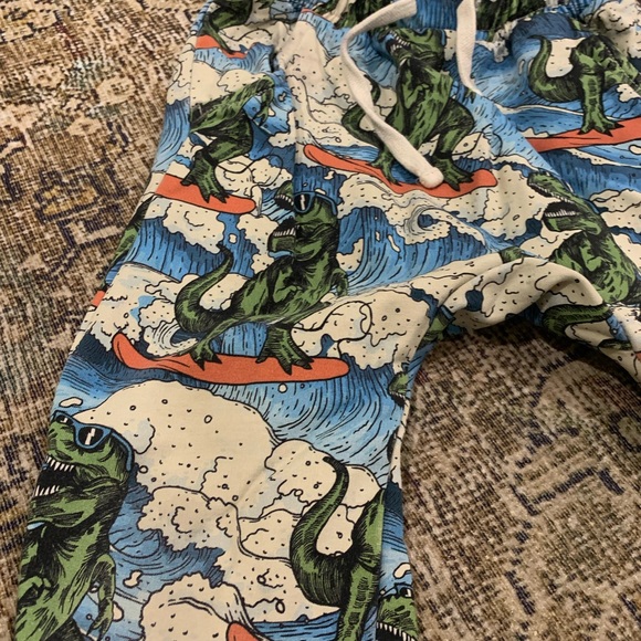 Rock your Kid Surfing Dinosaur Sweatpants - Picture 2 of 4